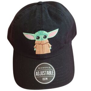 Star Wars Baby Yoda Adjustable Baseball Cap Unisex Black One Size
